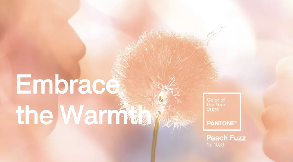 pantone peach fuzz color of the year